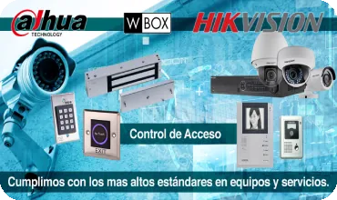 Cameras, recorder, magnetic lock and access control readers from Dahua, Hikvision and WBOX