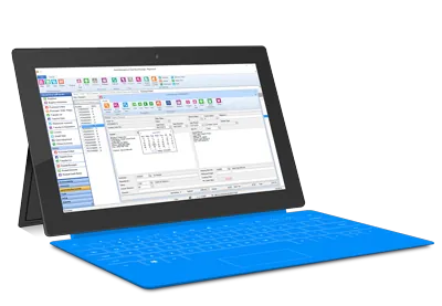RMH back office on a tablet